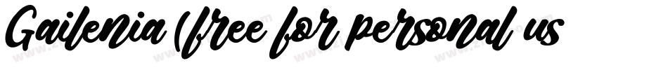 Gailenia (free for personal use only)字体转换